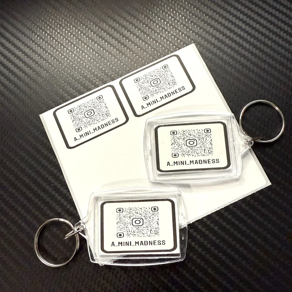 Customized QR Code Keychains (2 for $12) - Picture 2 of 4